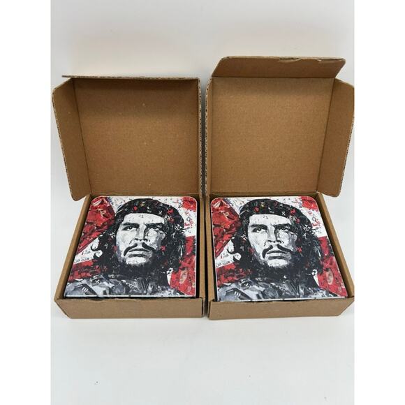 NEW Che Guevara Metal Napkin Holders NIB Political Decor Revolutionary Art Set - Picture 6 of 7